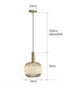 Retro Glazen Hanglamp – Kleurrijk Design met LED E27 Fitting