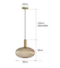 Retro Glazen Hanglamp – Kleurrijk Design met LED E27 Fitting