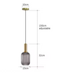 Retro Glazen Hanglamp – Kleurrijk Design met LED E27 Fitting