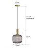 Retro Glazen Hanglamp – Kleurrijk Design met LED E27 Fitting