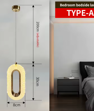 Nordic LED Hanglamp – Moderne Verlichting Aluminium, Acryl, Metaal