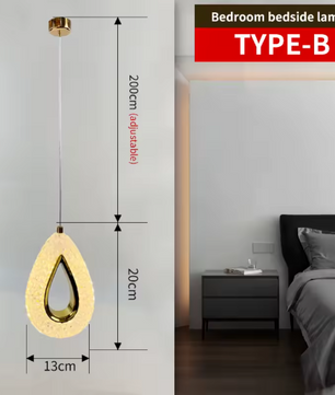 Nordic LED Hanglamp – Moderne Verlichting Aluminium, Acryl, Metaal