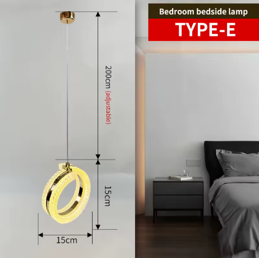 Nordic LED Hanglamp – Moderne Verlichting Aluminium, Acryl, Metaal