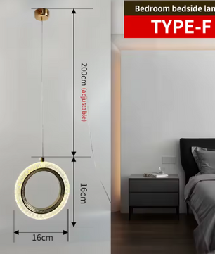 Nordic LED Hanglamp – Moderne Verlichting Aluminium, Acryl, Metaal