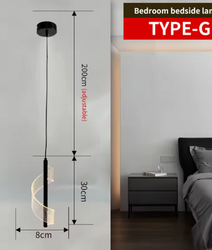 Nordic LED Hanglamp – Moderne Verlichting Aluminium, Acryl, Metaal