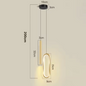 Scandinavische LED Hanglamp – Moderne Plafondlamp van IJzer & Acryl, 3 Lichtkleuren