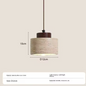 Retro LED Hanglamp – Grotsteen Design Kroonluchter voor Slaapkamer, Nachtkastje & Restaurant