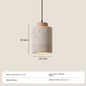 Retro LED Hanglamp – Grotsteen Design Kroonluchter voor Slaapkamer, Nachtkastje & Restaurant