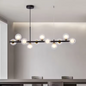 Scandinavische LED Hanglamp – Gouden 11-Lichts Glazen Bol Designlamp