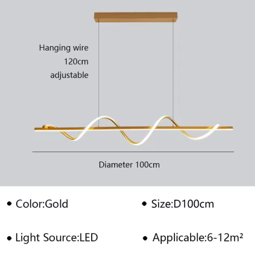 Moderne LED Hanglamp – Elegante Plafondlamp voor Woonkamer & Eetkamer