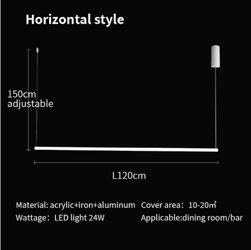 Nordic Minimalistische LED Hanglamp – Strakke Design Plafondlamp