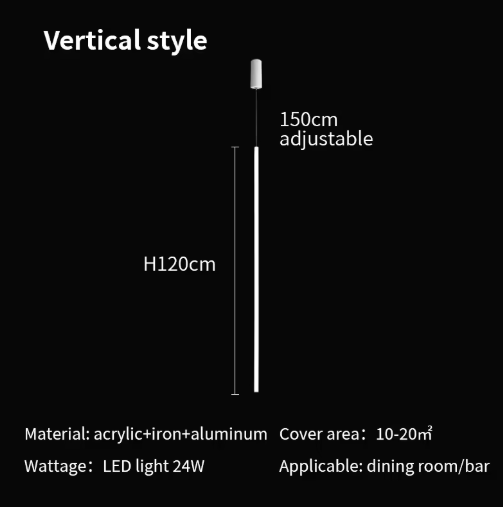 Nordic Minimalistische LED Hanglamp – Strakke Design Plafondlamp