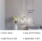 Moderne LED Hanglamp – Elegante Kroonluchter voor Woonkamer, Eetkamer & Slaapkamer