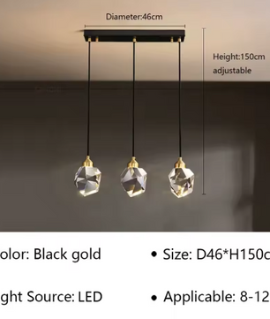 Moderne LED Hanglamp – Elegante Kroonluchter voor Woonkamer, Eetkamer & Slaapkamer