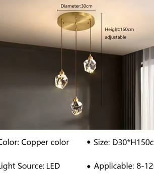 Moderne LED Hanglamp – Elegante Kroonluchter voor Woonkamer, Eetkamer & Slaapkamer