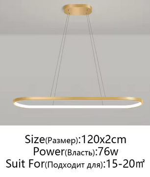 Rechthoekige LED Hanglamp – Moderne Plafondlamp voor Woonkamer, Eetkamer & Slaapkamer