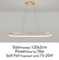 Rechthoekige LED Hanglamp – Moderne Plafondlamp voor Woonkamer, Eetkamer & Slaapkamer