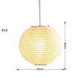 Japanse Wabi-Sabi Hanglamp – LED Rijstpapier Plafondlamp voor Woonkamer & Slaapkamer