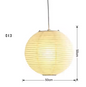 Japanse Wabi-Sabi Hanglamp – LED Rijstpapier Plafondlamp voor Woonkamer & Slaapkamer