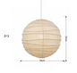 Japanse Wabi-Sabi Hanglamp – LED Rijstpapier Plafondlamp voor Woonkamer & Slaapkamer