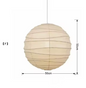 Japanse Wabi-Sabi Hanglamp – LED Rijstpapier Plafondlamp voor Woonkamer & Slaapkamer