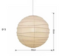 Japanse Wabi-Sabi Hanglamp – LED Rijstpapier Plafondlamp voor Woonkamer & Slaapkamer