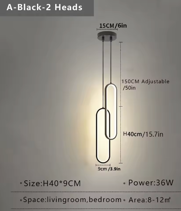 Minimalistische Aluminium Hanglamp – Scandinavisch Design voor Keukeneiland, Bar & Koffieshop