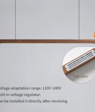 Nordic Houten LED Hanglamp – Moderne Plafondlamp voor Eetkamer, Woonkamer & Kantoor