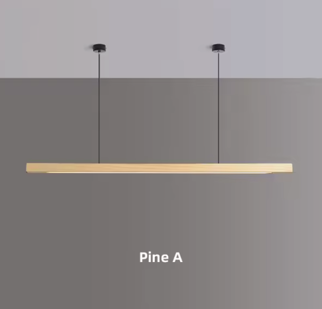 Nordic Houten LED Hanglamp – Moderne Plafondlamp voor Eetkamer, Woonkamer & Kantoor