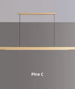 Nordic Houten LED Hanglamp – Moderne Plafondlamp voor Eetkamer, Woonkamer & Kantoor