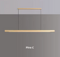 Nordic Houten LED Hanglamp – Moderne Plafondlamp voor Eetkamer, Woonkamer & Kantoor