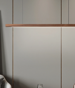 Nordic Houten LED Hanglamp – Moderne Plafondlamp voor Eetkamer, Woonkamer & Kantoor