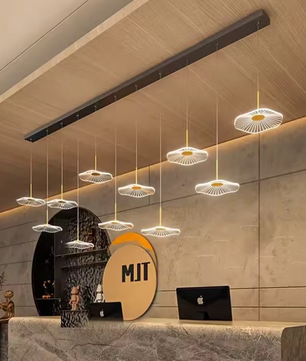 Moderne LED Hanglamp – Acryl & Metaal Kroonluchter voor Woonkamer & Eetkamer