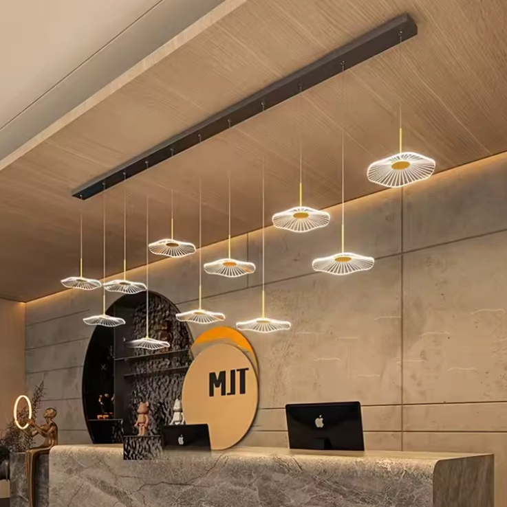 Moderne LED Hanglamp – Acryl & Metaal Kroonluchter voor Woonkamer & Eetkamer
