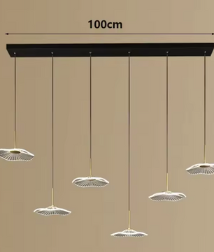 Moderne LED Hanglamp – Acryl & Metaal Kroonluchter voor Woonkamer & Eetkamer