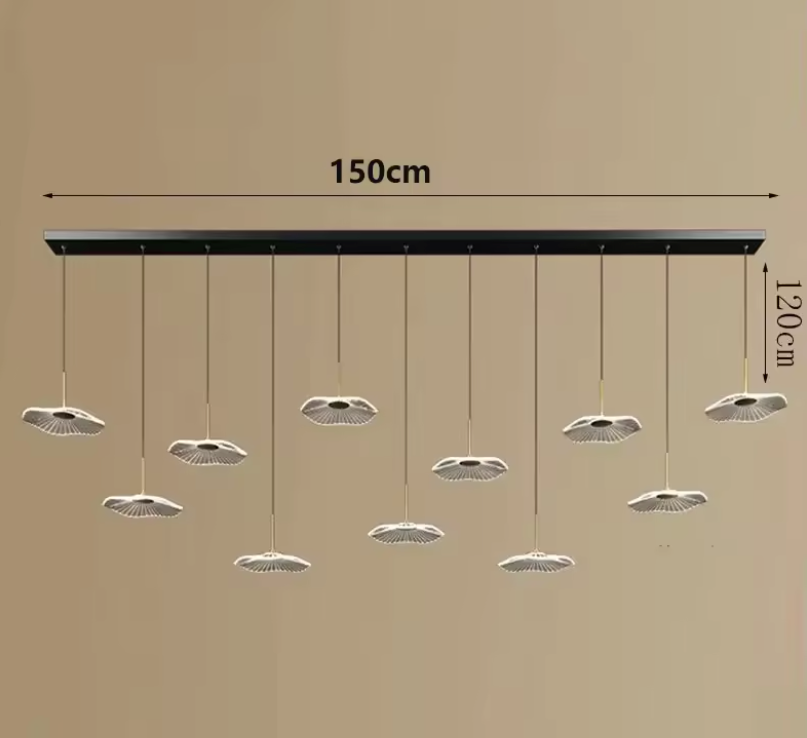 Moderne LED Hanglamp – Acryl & Metaal Kroonluchter voor Woonkamer & Eetkamer