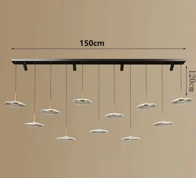 Moderne LED Hanglamp – Acryl & Metaal Kroonluchter voor Woonkamer & Eetkamer