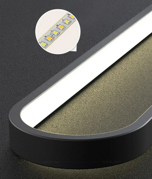 Moderne Zwart-Gouden LED Hanglamp – Minimalistische Plafondlamp
