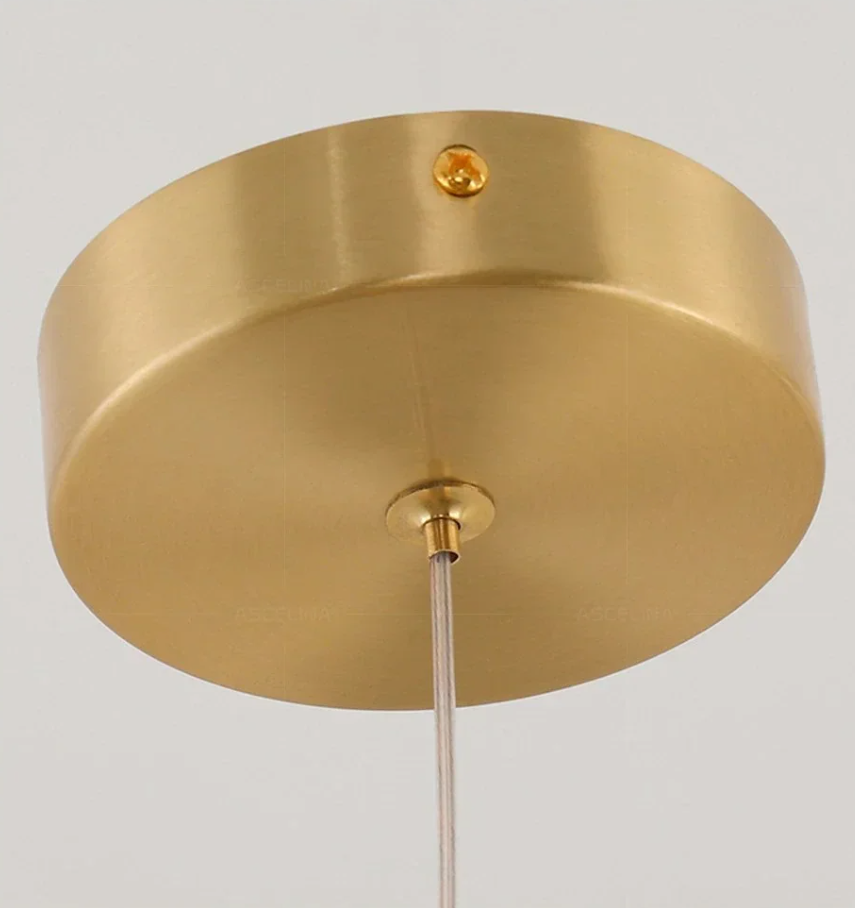 Moderne Zwart-Gouden LED Hanglamp – Minimalistische Plafondlamp