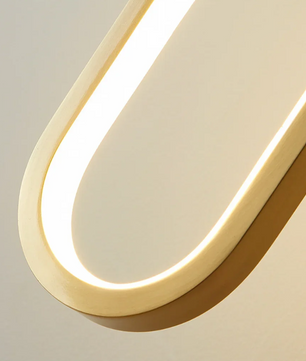 Moderne Zwart-Gouden LED Hanglamp – Minimalistische Plafondlamp