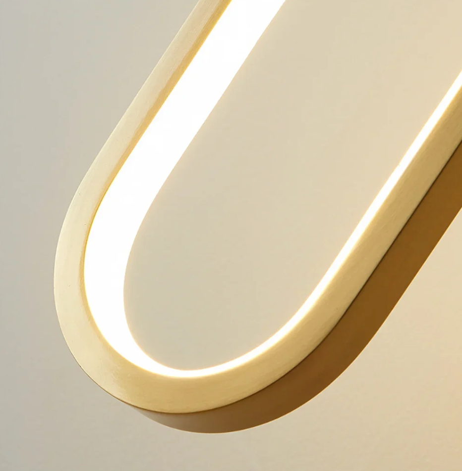 Moderne Zwart-Gouden LED Hanglamp – Minimalistische Plafondlamp