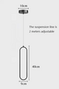 Moderne Zwart-Gouden LED Hanglamp – Minimalistische Plafondlamp