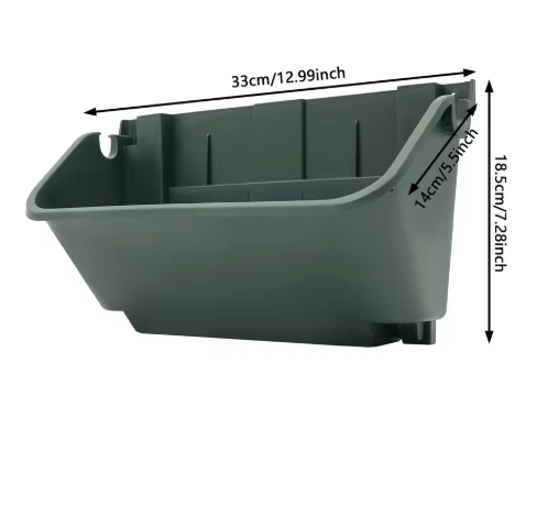 Set van 8 Wandgemonteerde Plantenbakken – Verticale Tuin voor Binnen & Buiten, met Afvoergaten