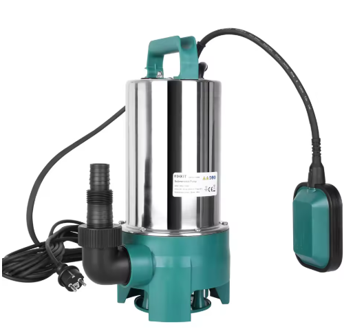Dompelpomp 1100W – 16500 L/u, Voor Schoon- & Vuilwater met Automatische Vlotterschakelaar