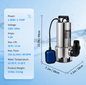 Dompelpomp voor Waterafvoer – 550W tot 2200W, met Automatische Vlotterschakelaar