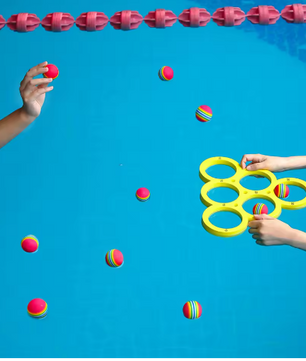 Drijvende Gooispel Set met 10 Ballen – Zwembad Waterspeelgoed voor Kinderen en Volwassenen
