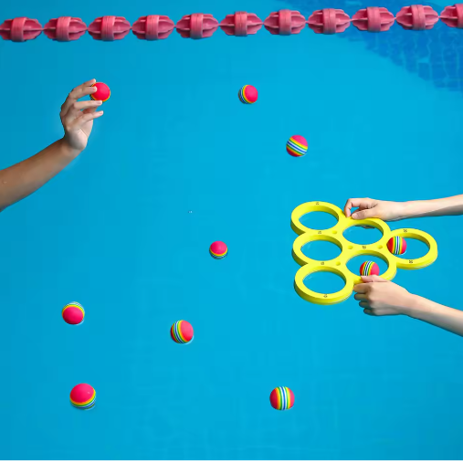 Drijvende Gooispel Set met 10 Ballen – Zwembad Waterspeelgoed voor Kinderen en Volwassenen