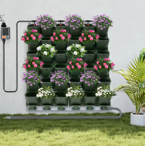 36-delige Verticale Muurplantenbak – Inclusief Zelfwatergevend Druppelirrigatiesysteem
