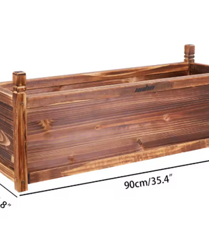 Verhoogde Houten Plantenbak – Massief Grenen, Duurzaam & Decoratief