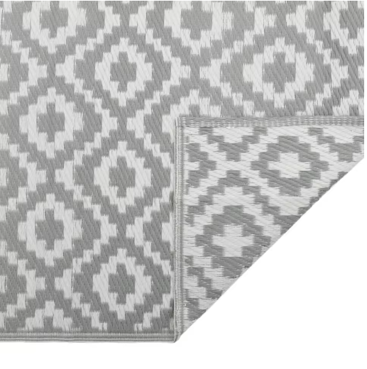 Buitentapijt – Grijs, 80×250 cm, Duurzaam & UV-bestendig Polypropyleen
